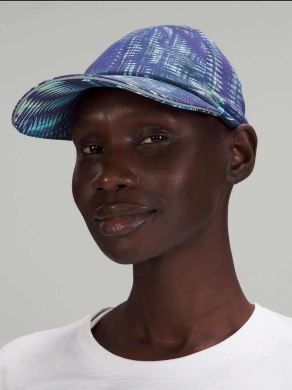 Lululemon Womens Fast and Free Running Hat Shapeshifter Flux Blue Multi